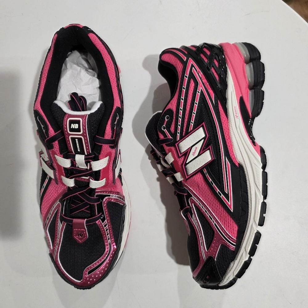 New Balance Pink and Black Running Shoes
